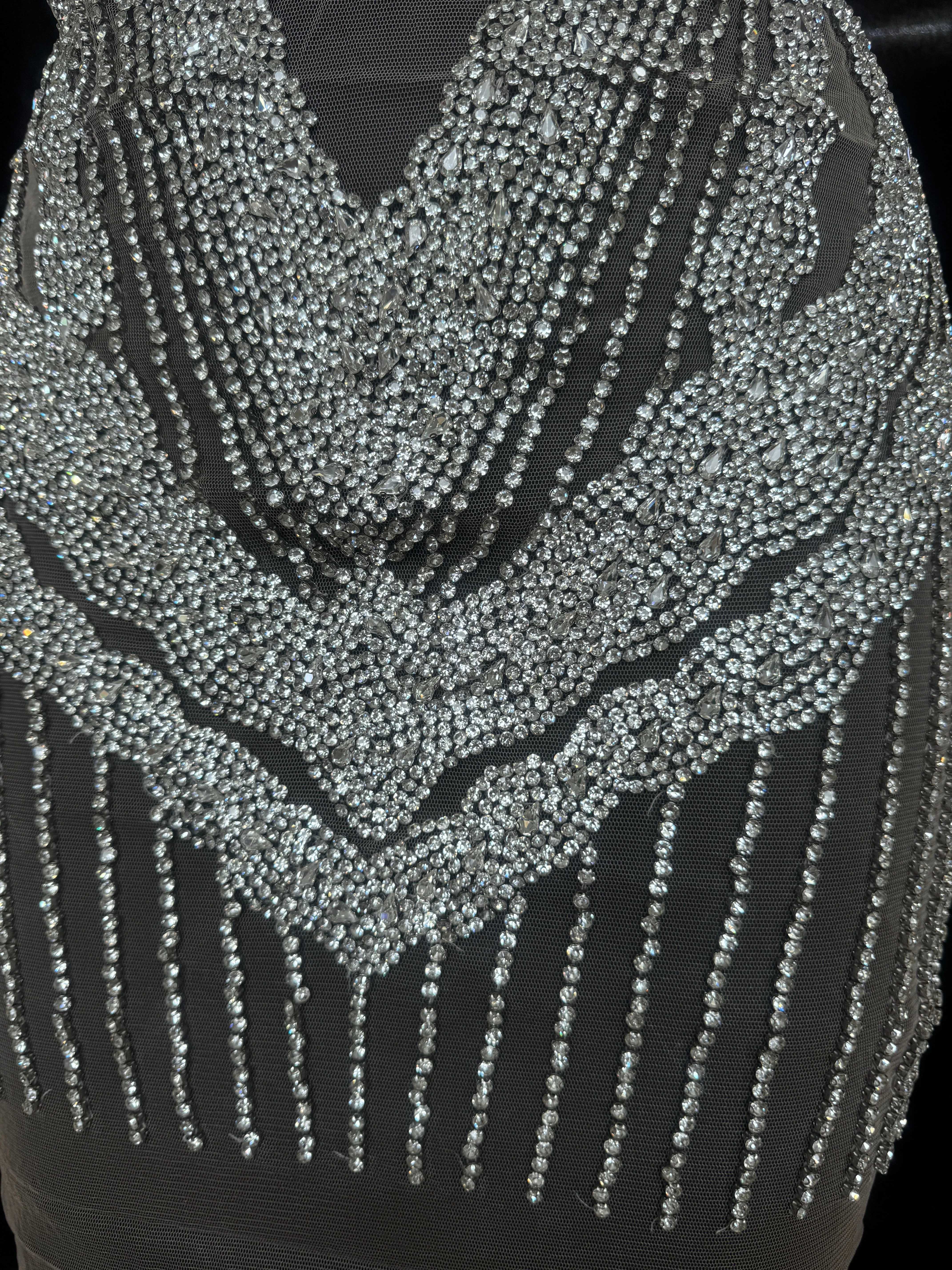 Blanca Silver Rhinestone Bodice Applique - Image 7