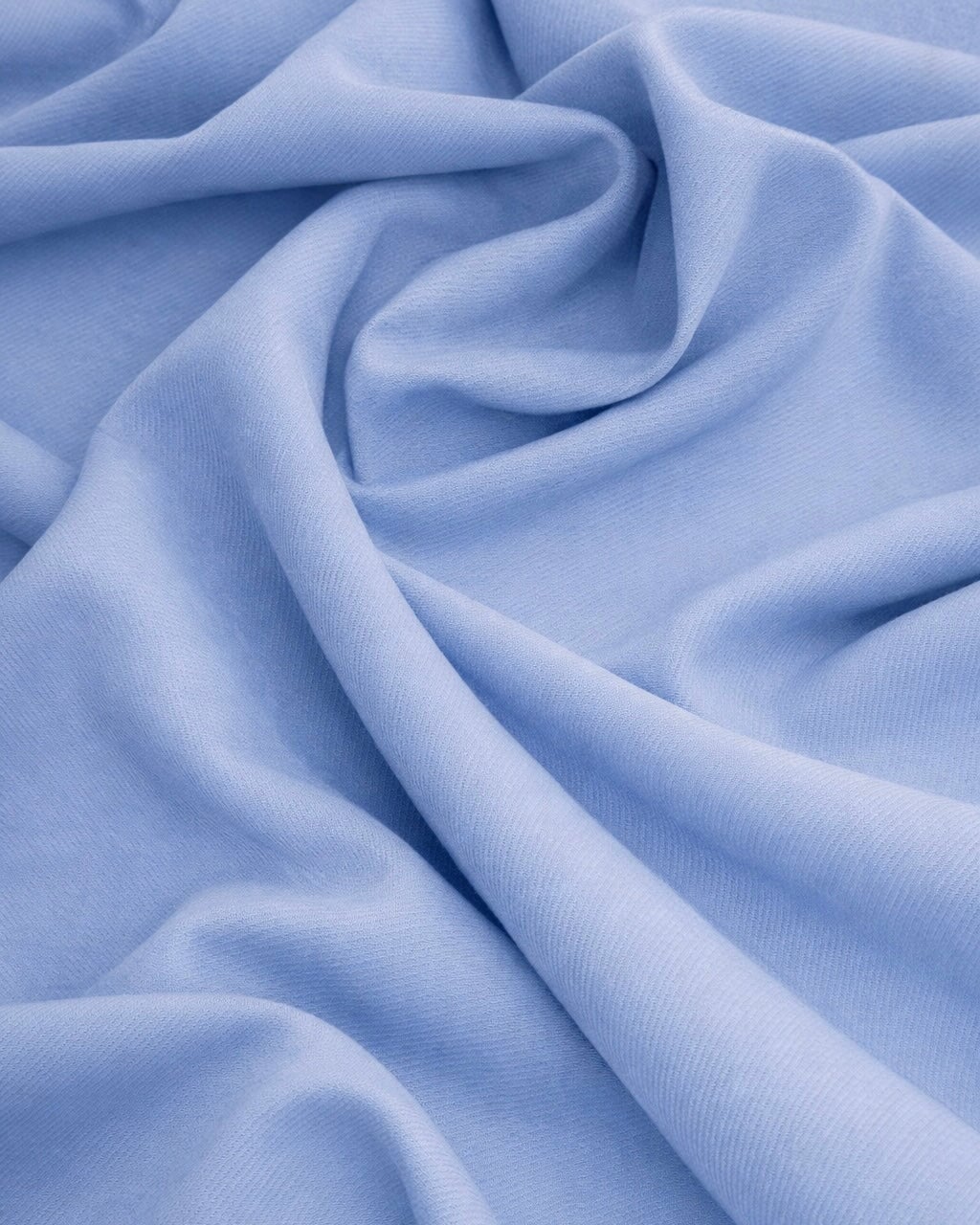 Blue Denim Look Stretch Twill - Image 5