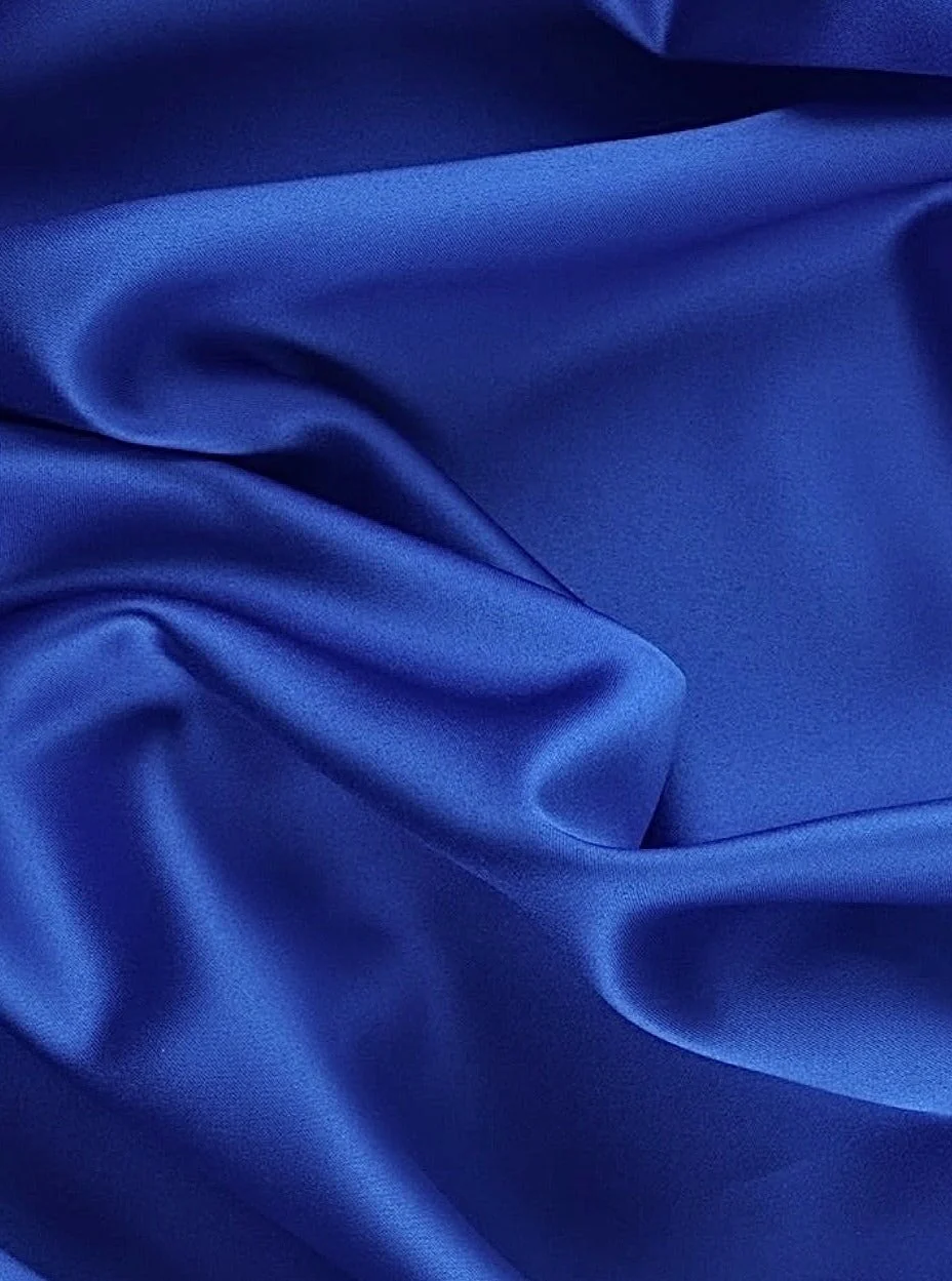 Royal Blue Duchesse Satin