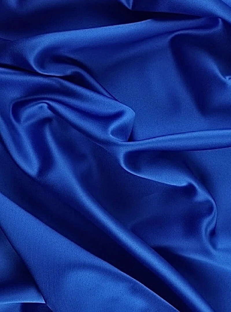 Royal Blue Duchesse Satin - Image 2