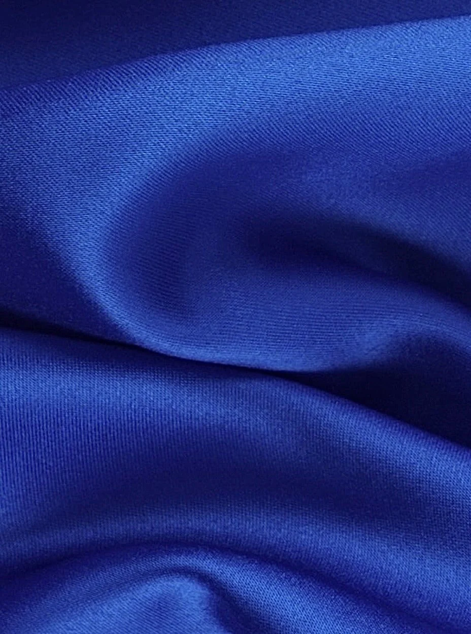 Royal Blue Duchesse Satin - Image 3