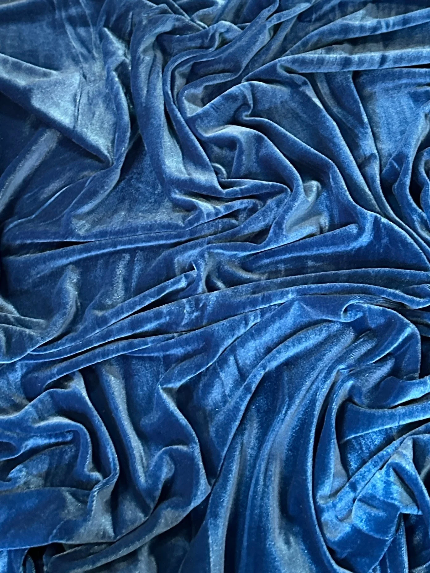 Blue Sapphire Stretch Velvet - Image 2