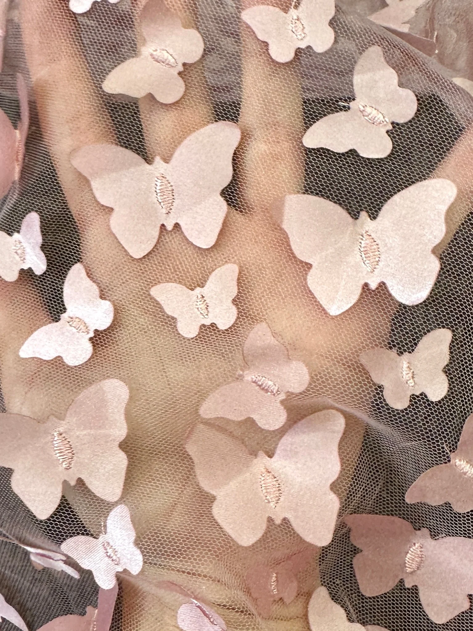 Blush 3D Butterfly Lace - Image 2