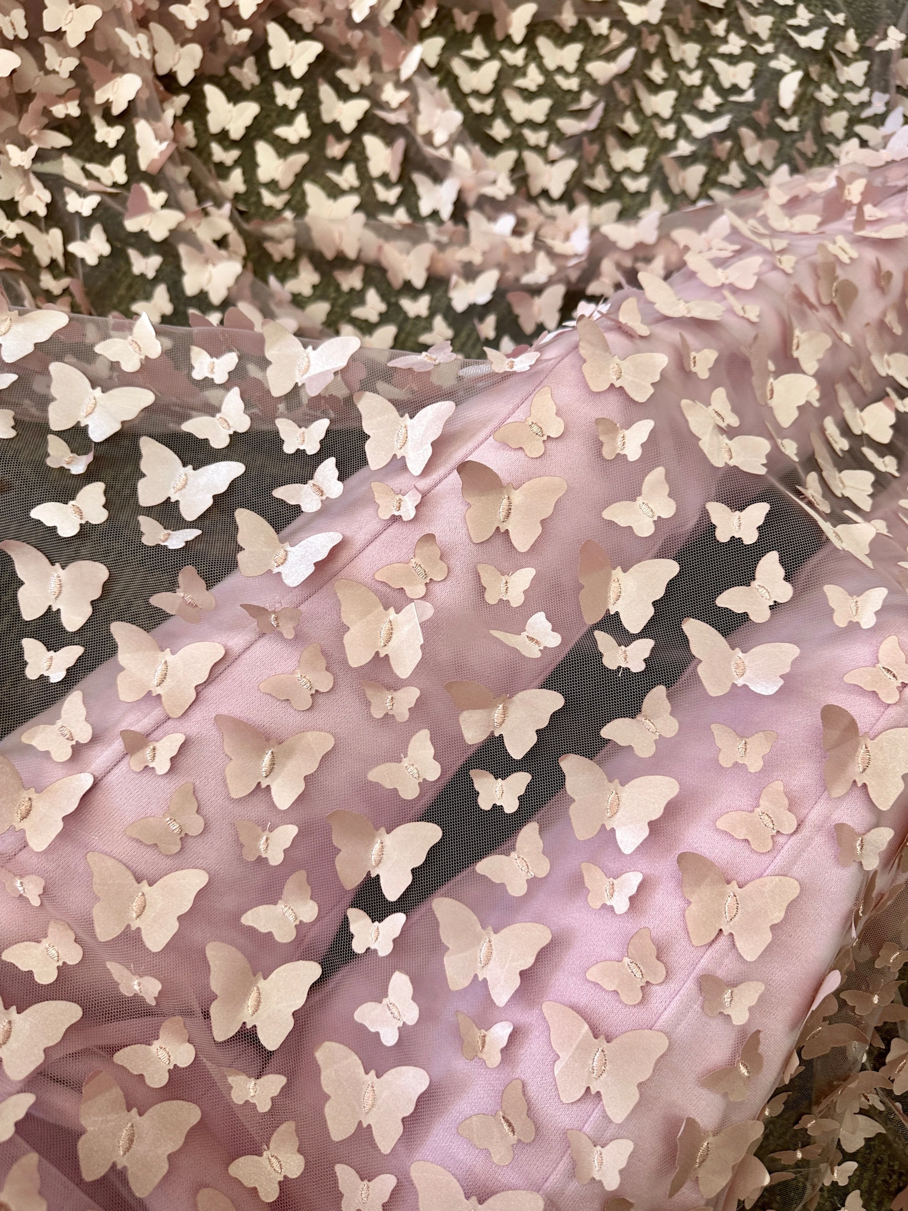 Blush 3D Butterfly Lace - Image 4