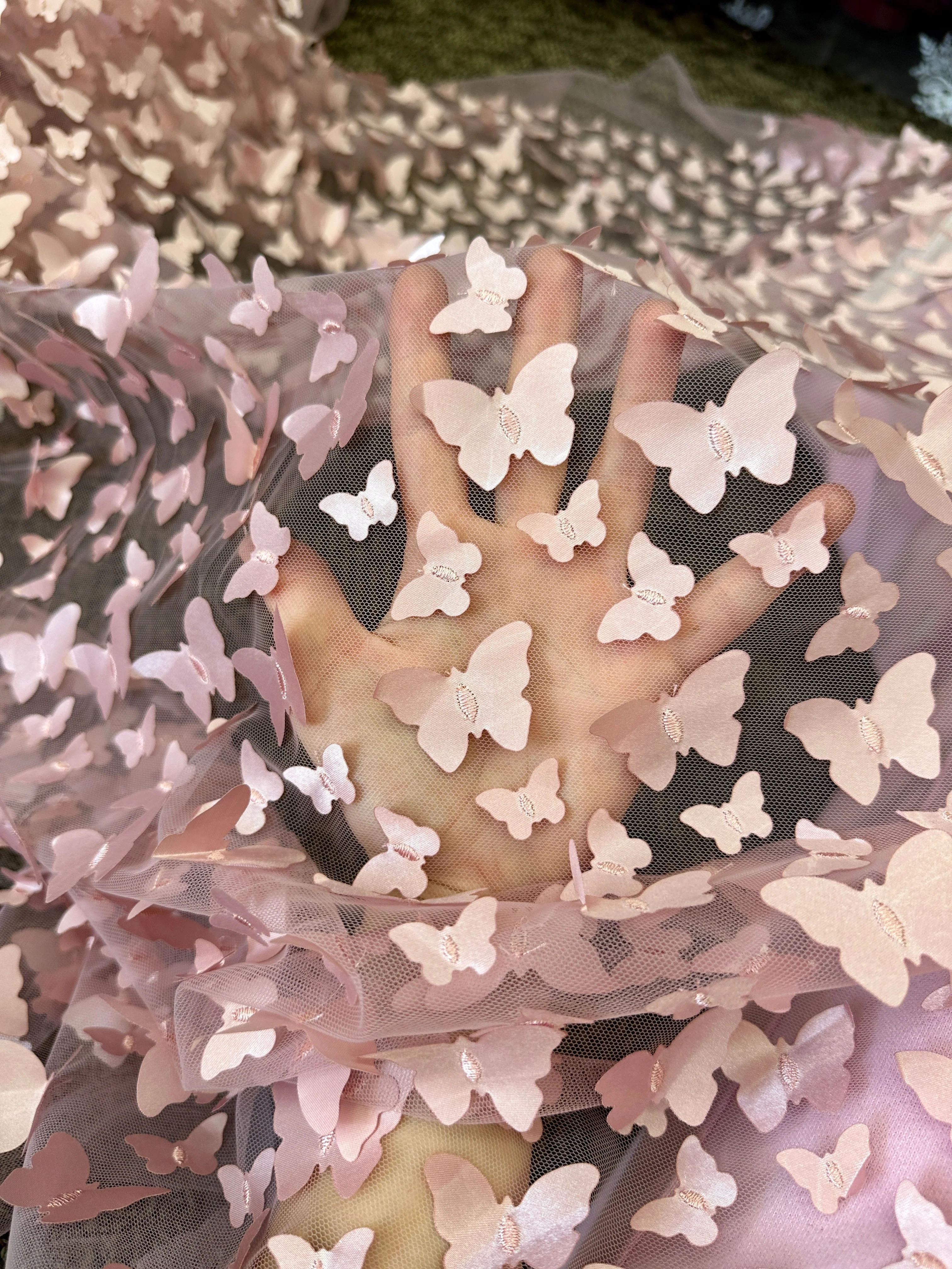 Blush 3D Butterfly Lace - Image 5