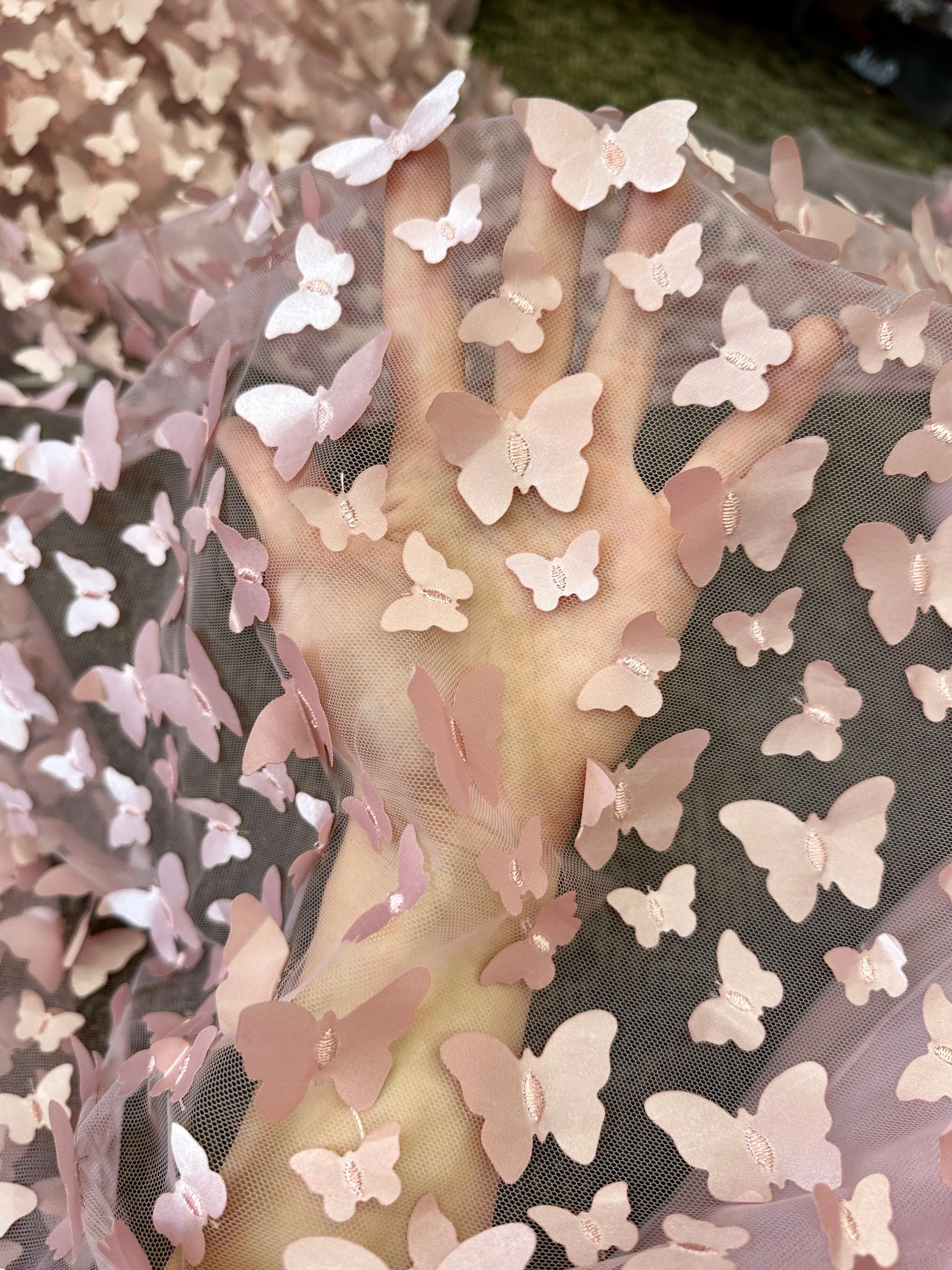 Blush 3D Butterfly Lace - Image 6