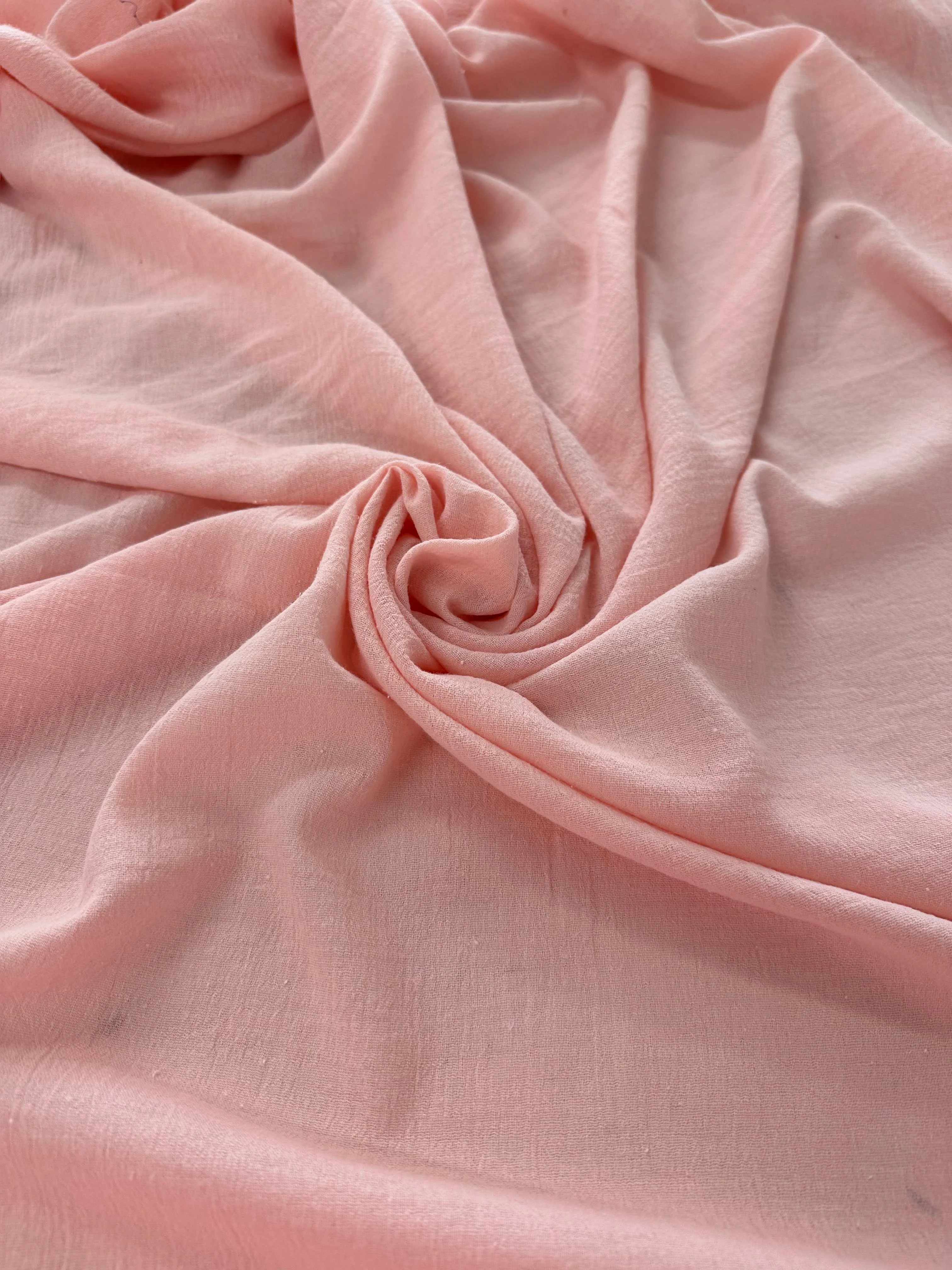 Blush Crinkle Cotton Gauze - Image 6