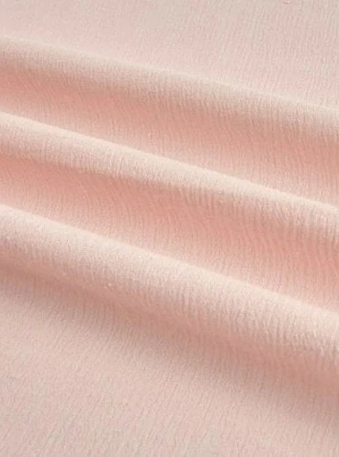 Blush Crinkle Cotton Gauze - Image 7