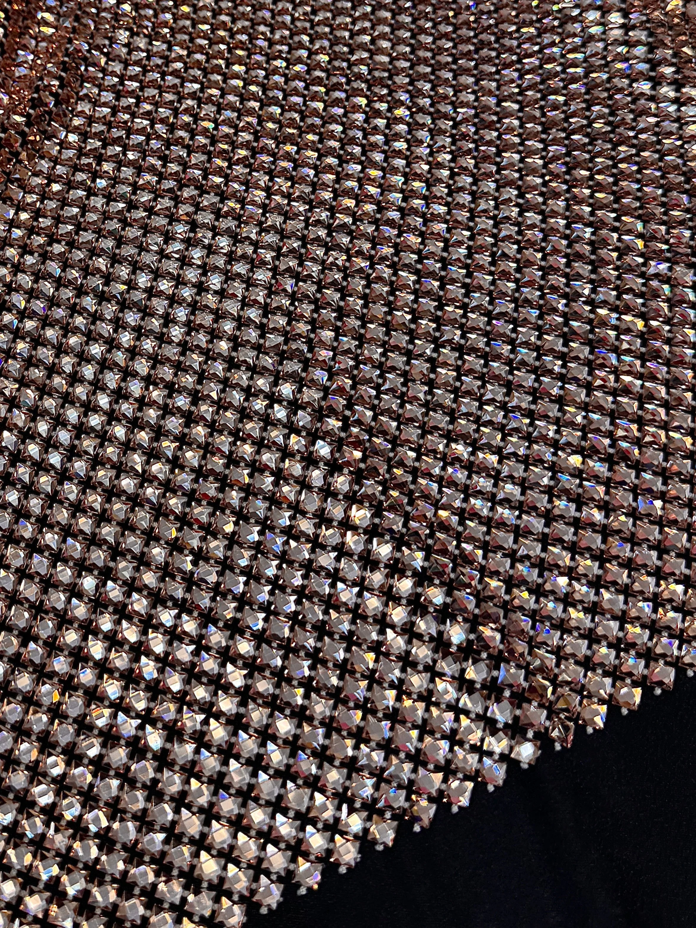 Blush Luxury Rhinestone Mesh - Image 2