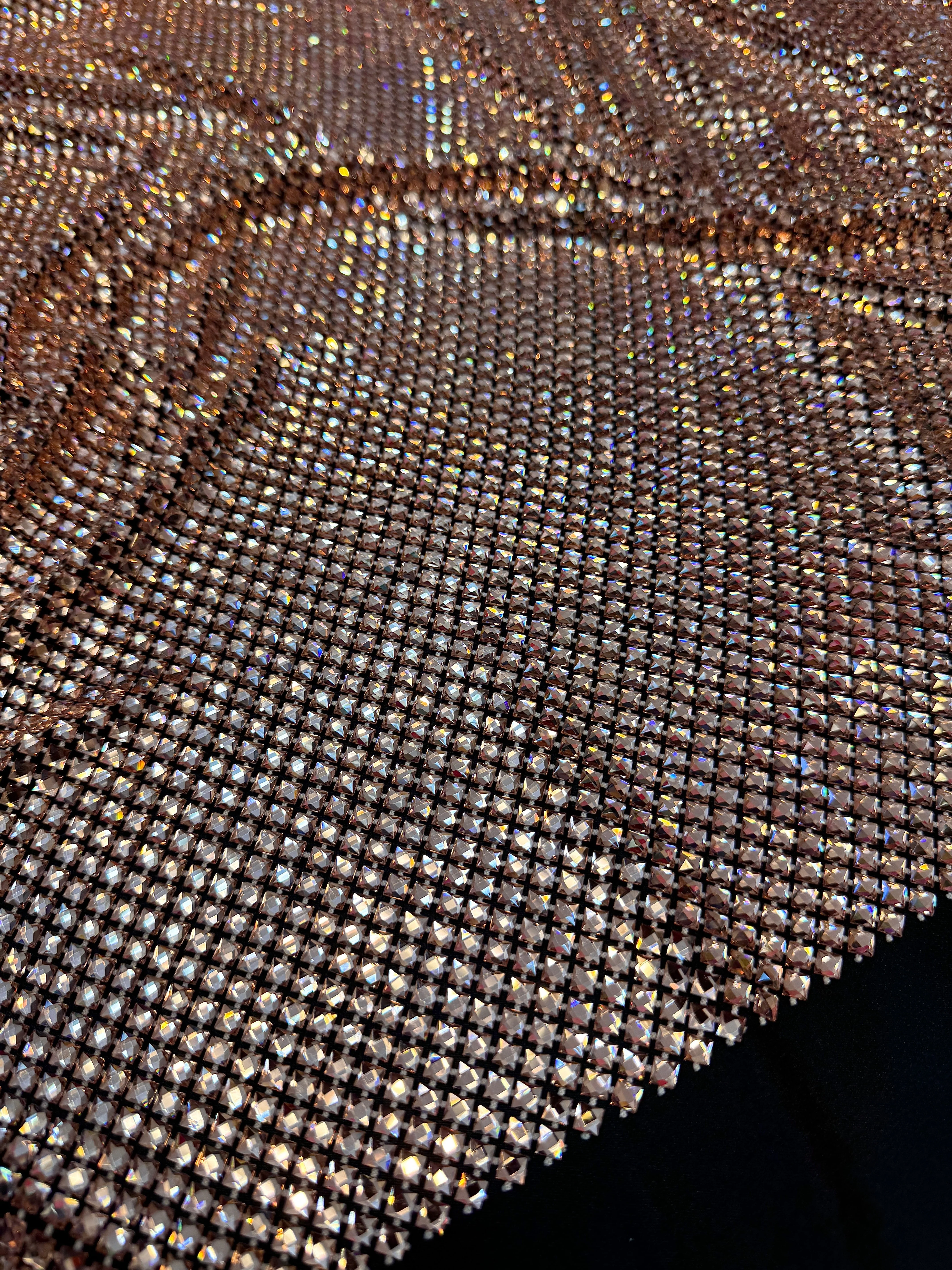 Blush Luxury Rhinestone Mesh - Image 4