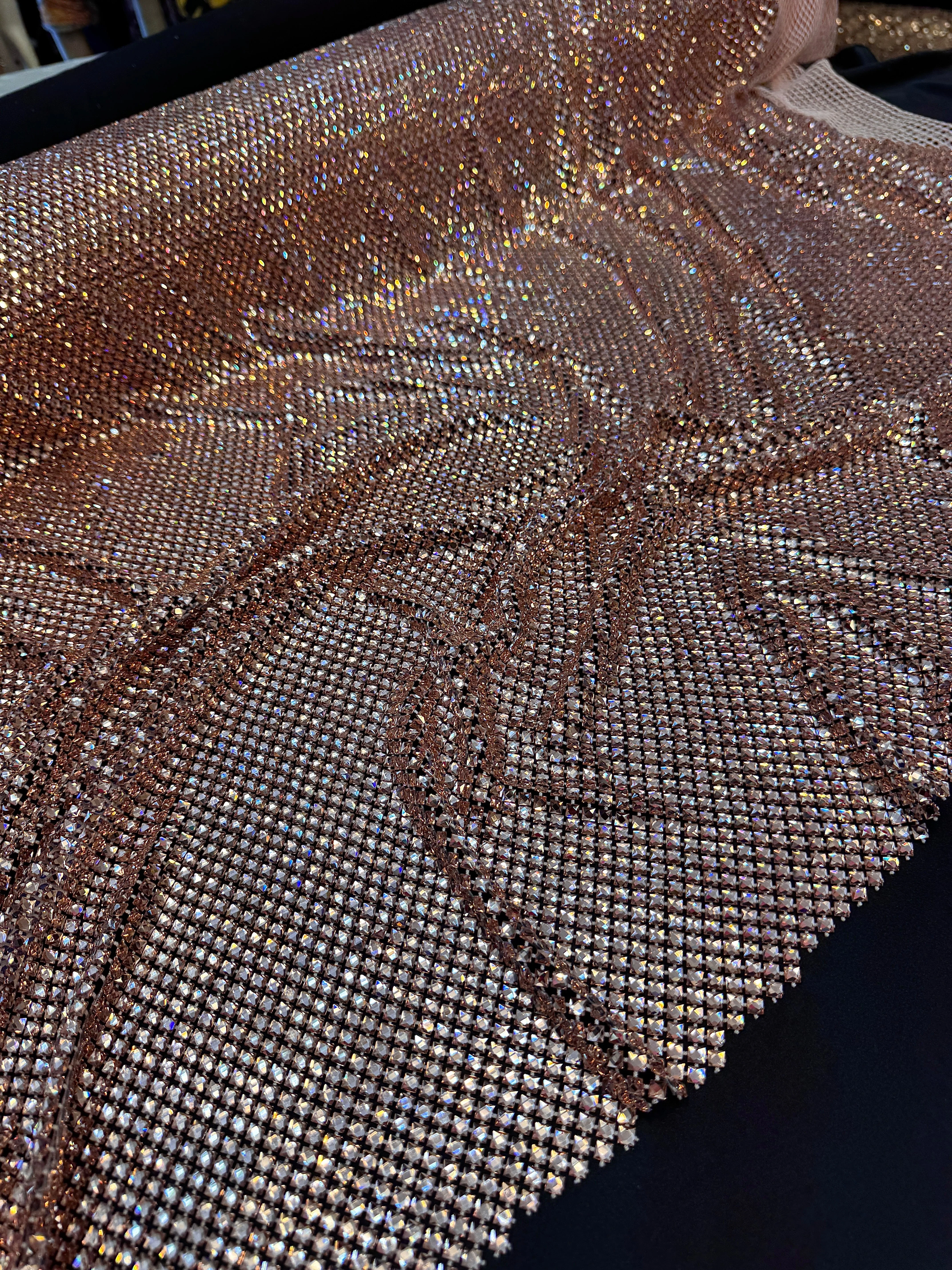 Blush Luxury Rhinestone Mesh - Image 5