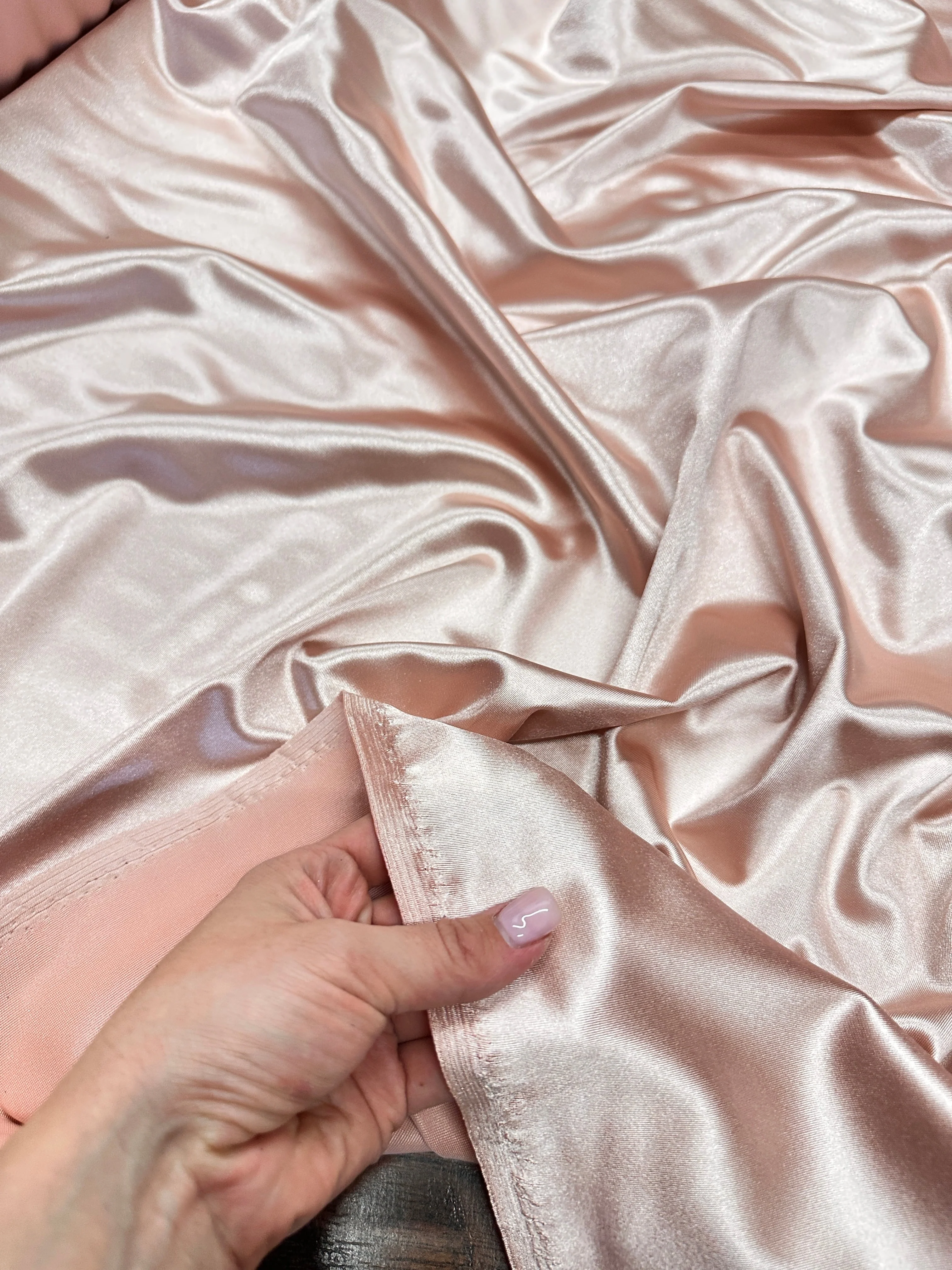 Blush Shiny Nylon Spandex - Image 10