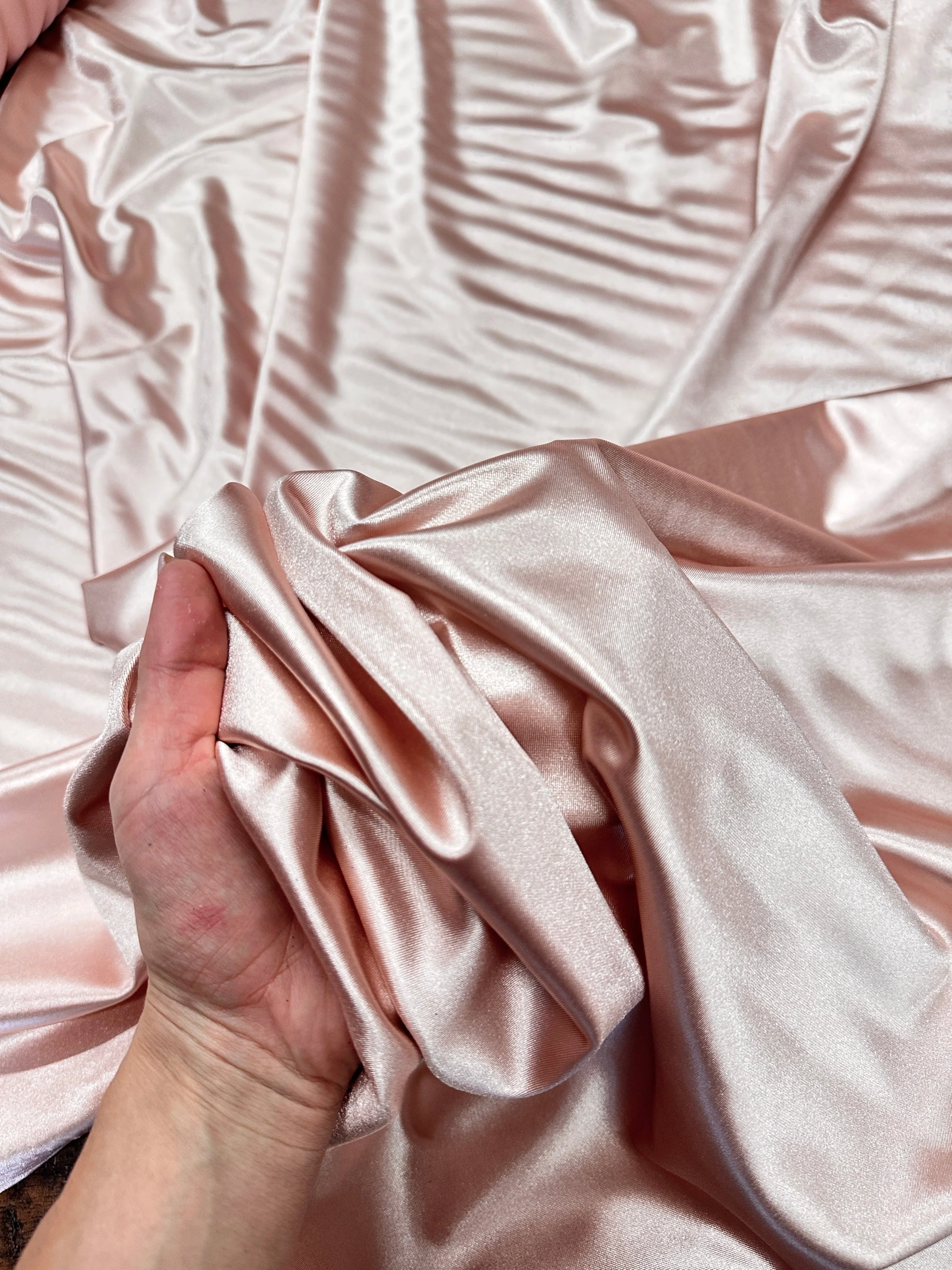Blush Shiny Nylon Spandex - Image 3