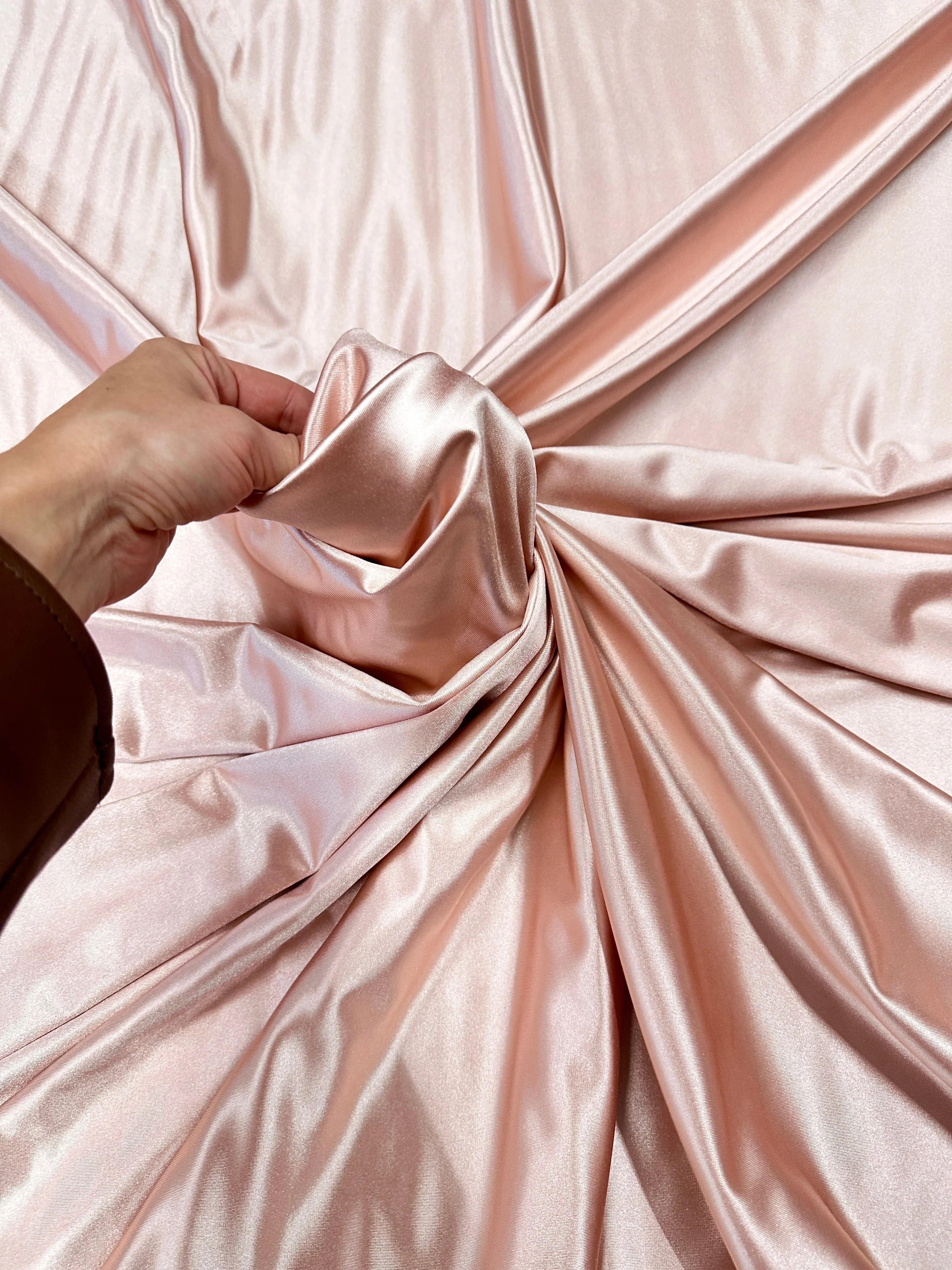 Blush Shiny Nylon Spandex - Image 5