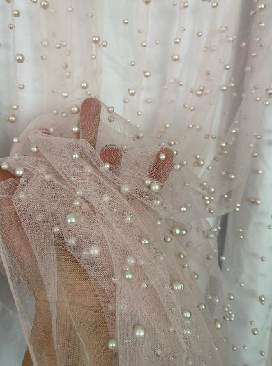 Blush Pearl Tulle - Image 6