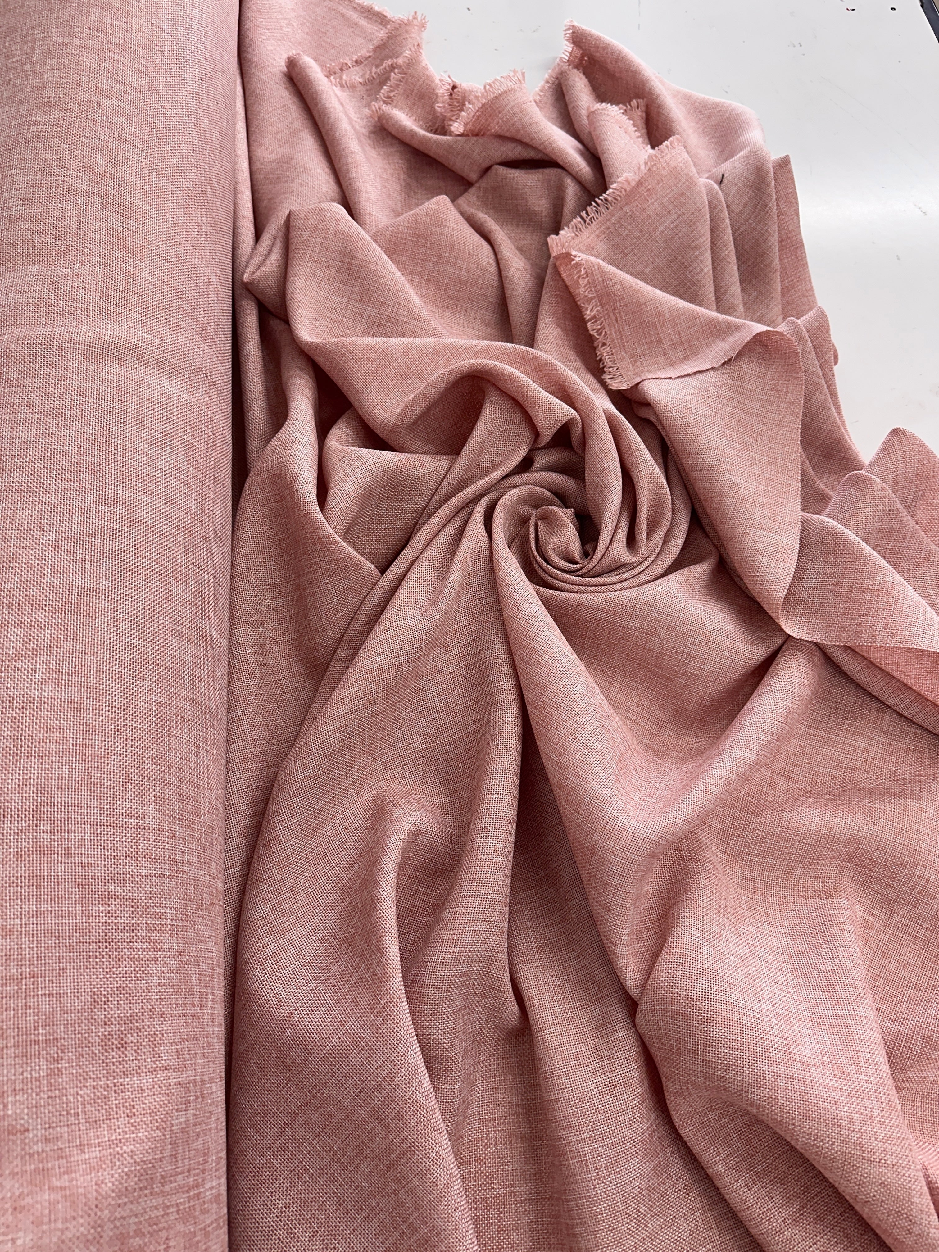 Blush Pink Faux Linen - Image 2