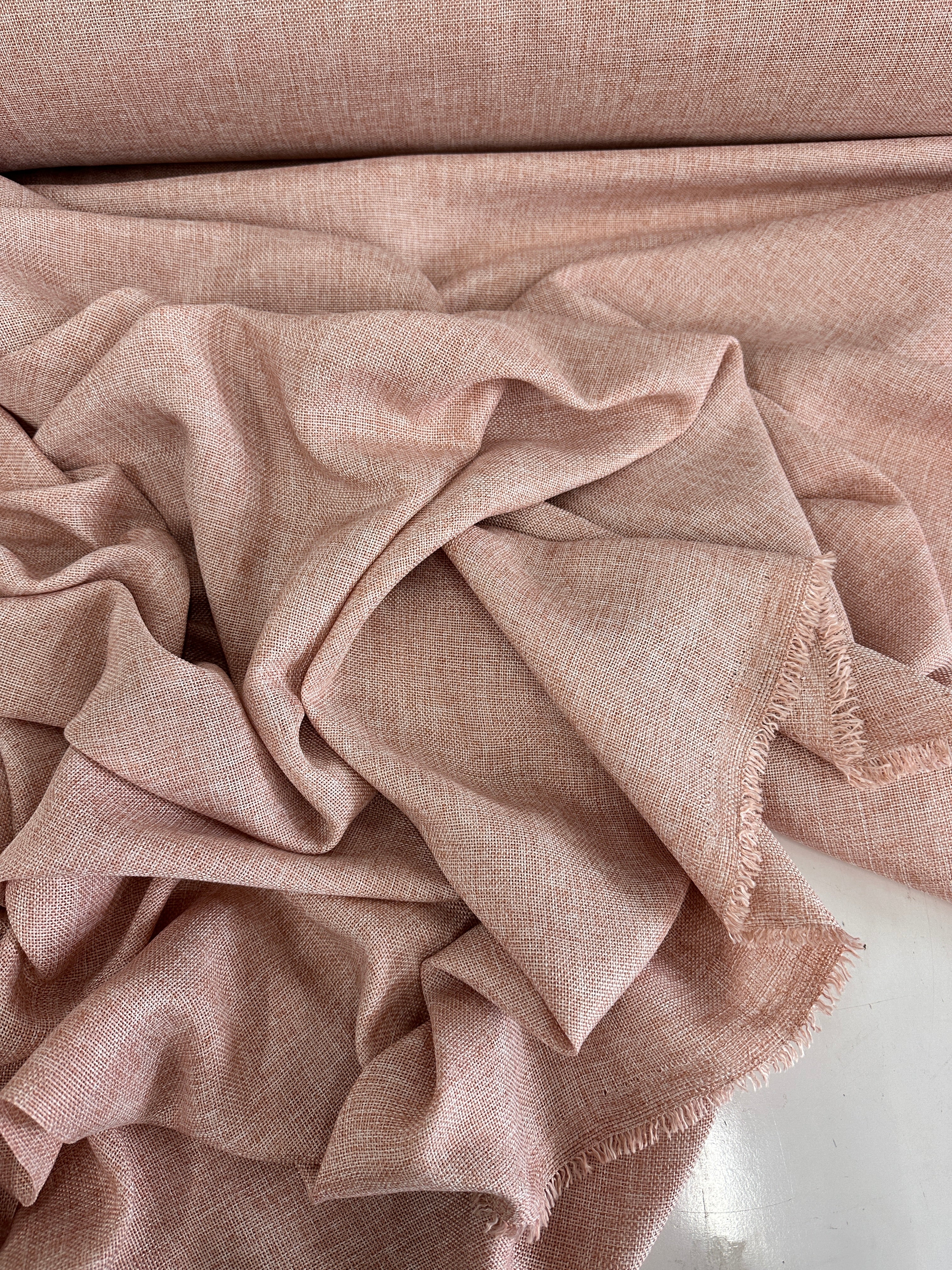 Blush Pink Faux Linen - Image 5