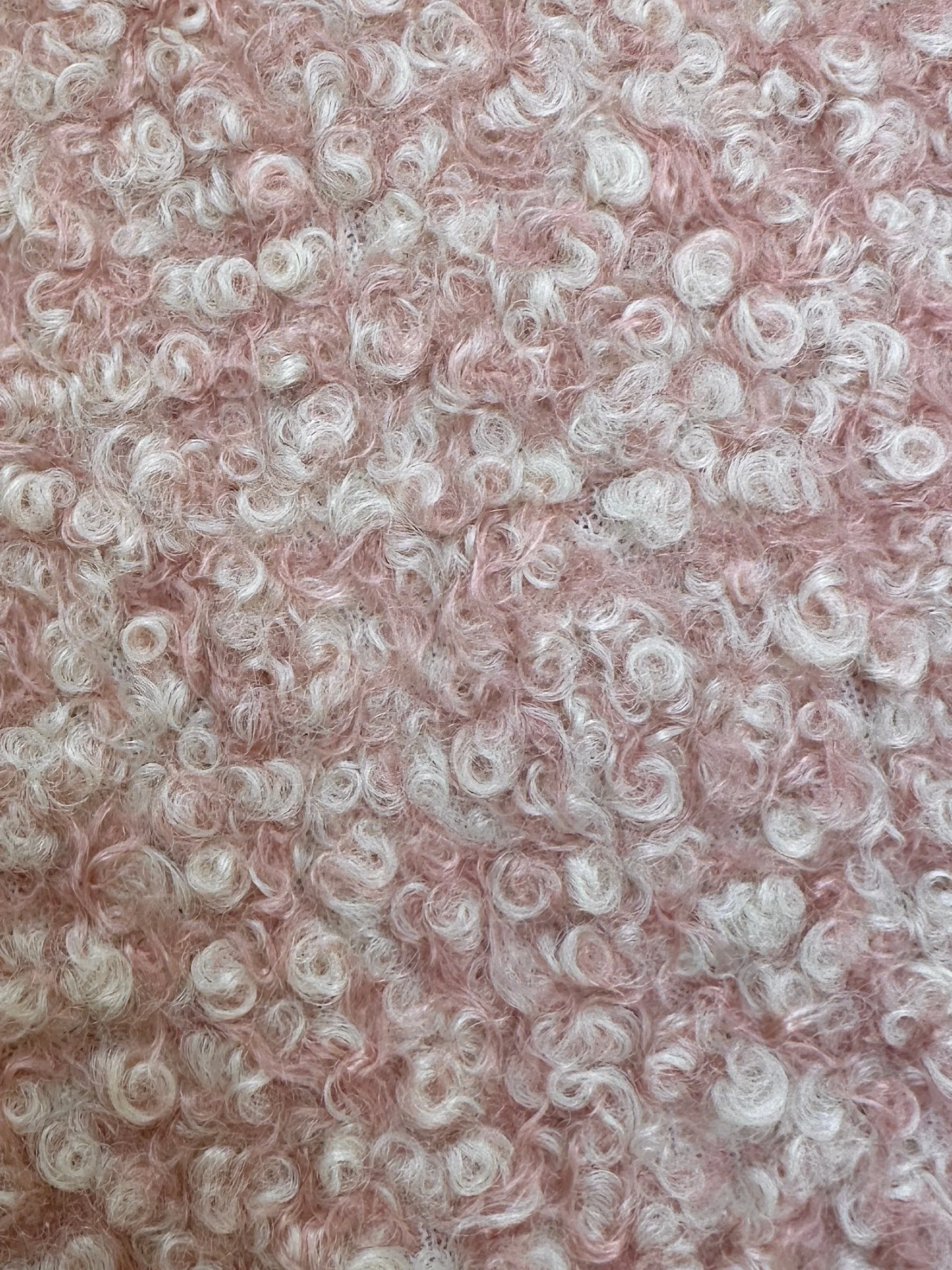 Blush Pink Premium Lamb Faux Wool - Image 4