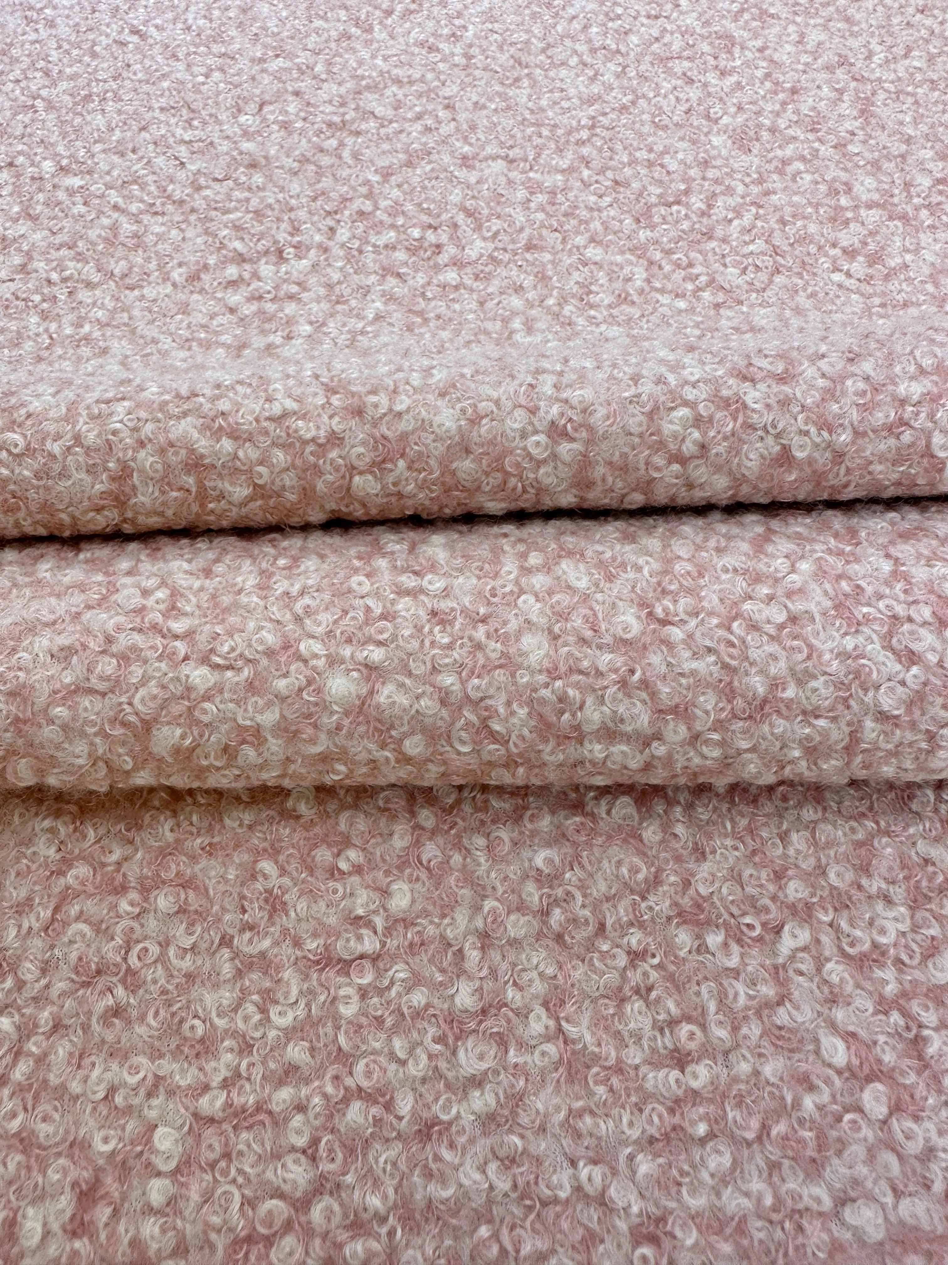 Blush Pink Premium Lamb Faux Wool - Image 5