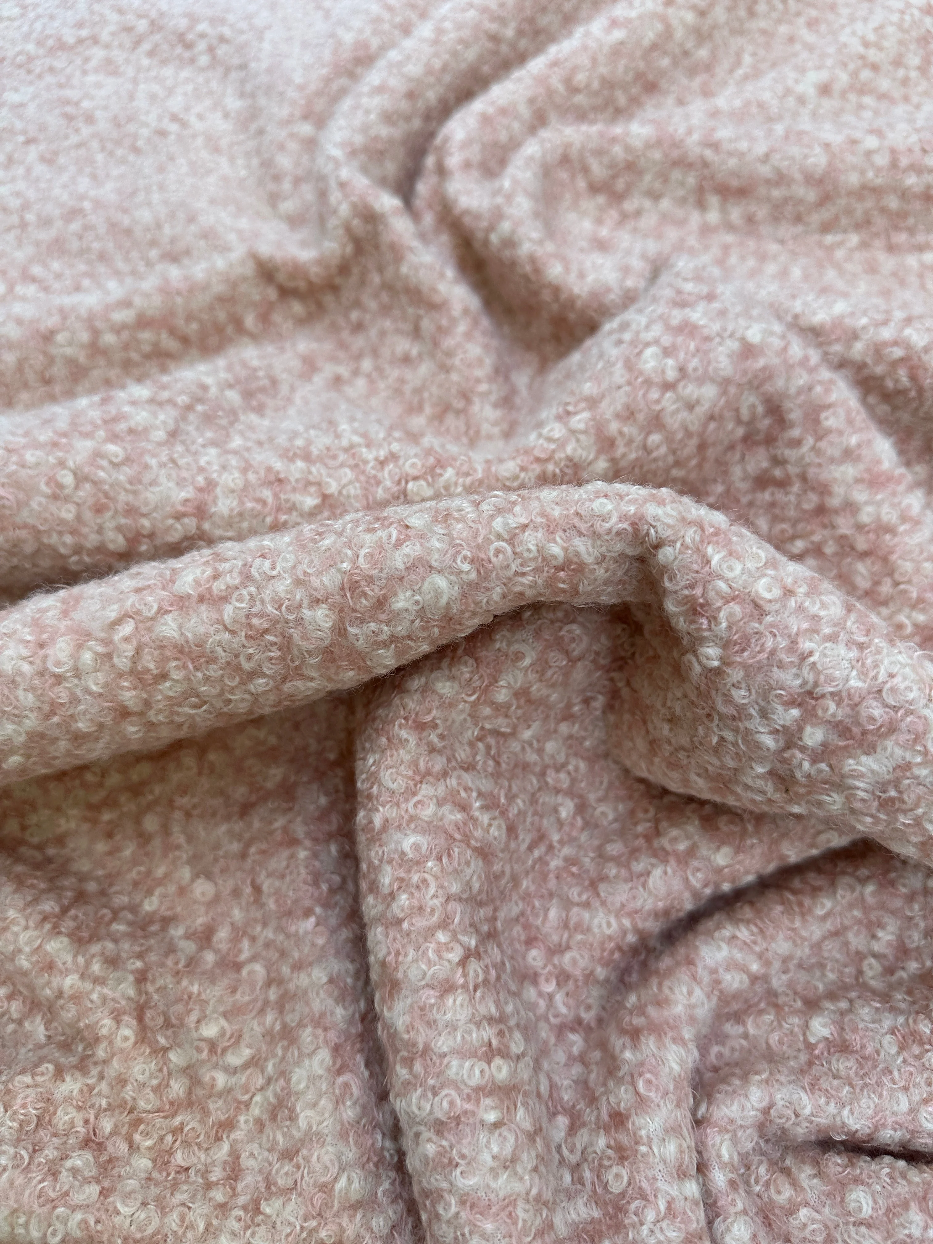 Blush Pink Premium Lamb Faux Wool - Image 8
