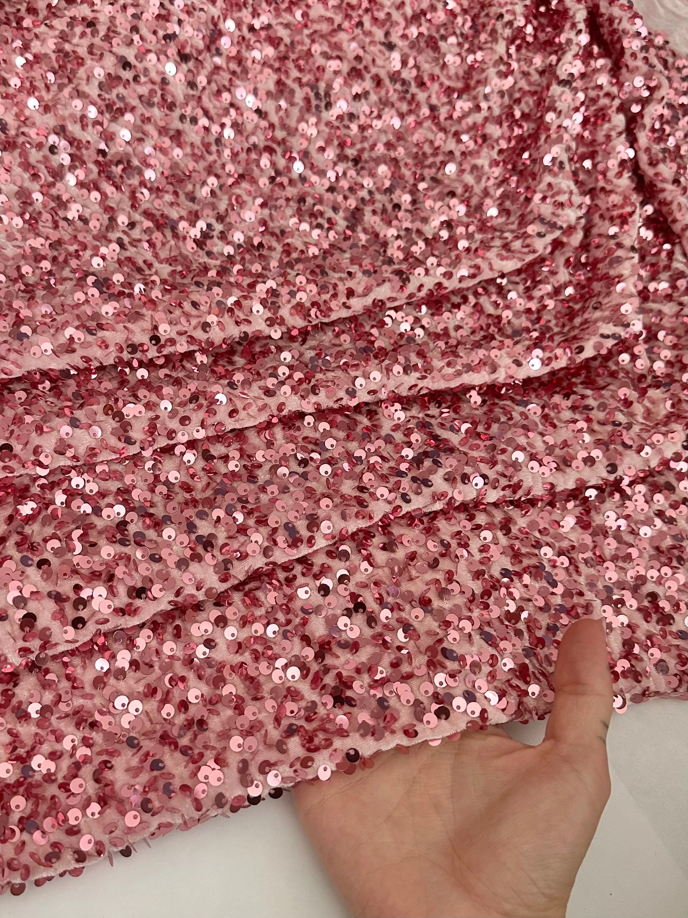 Blush Sequin on Velvet - Image 7