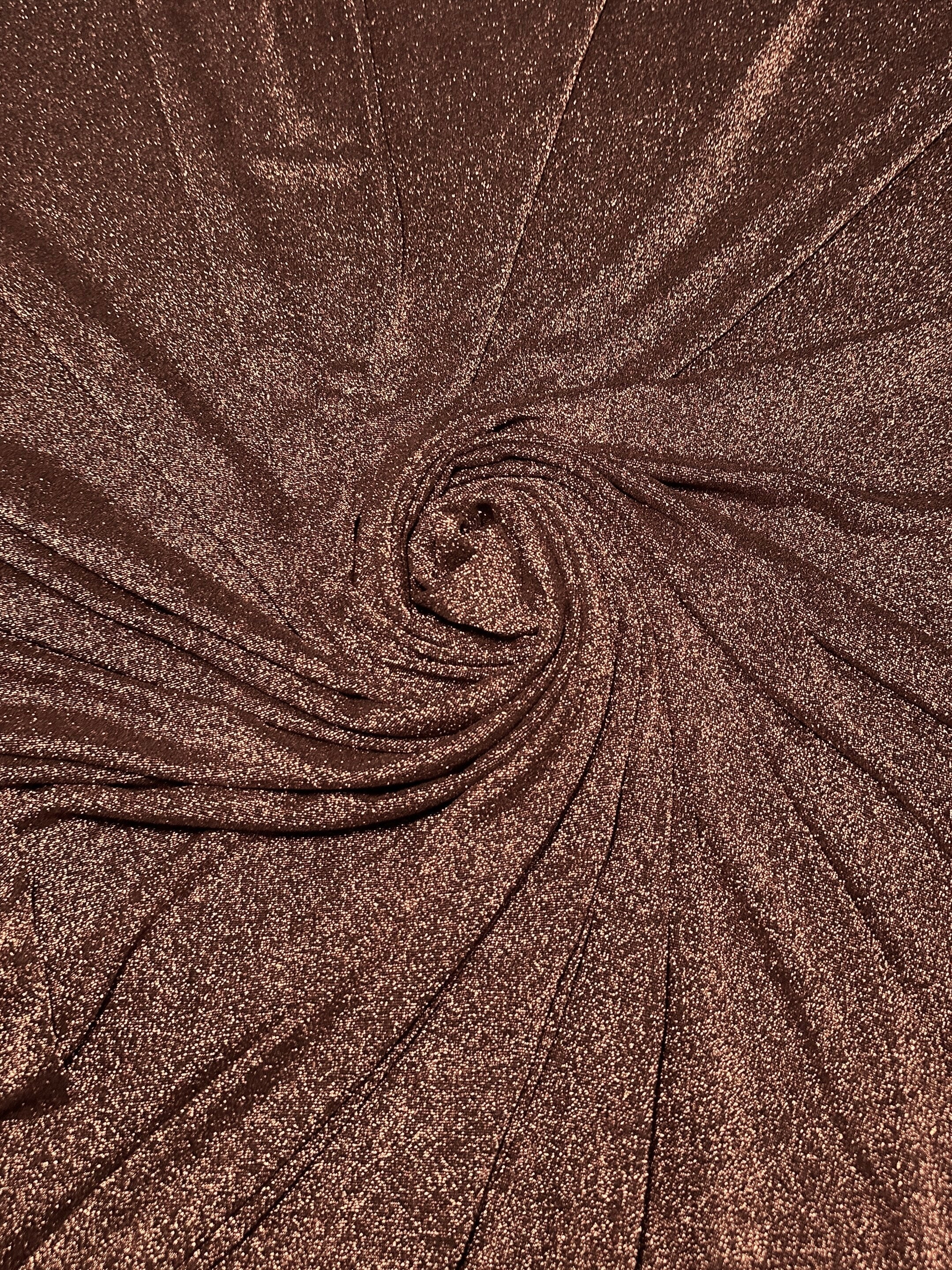 Bronze Copper Spandex Lurex Knit - Image 3