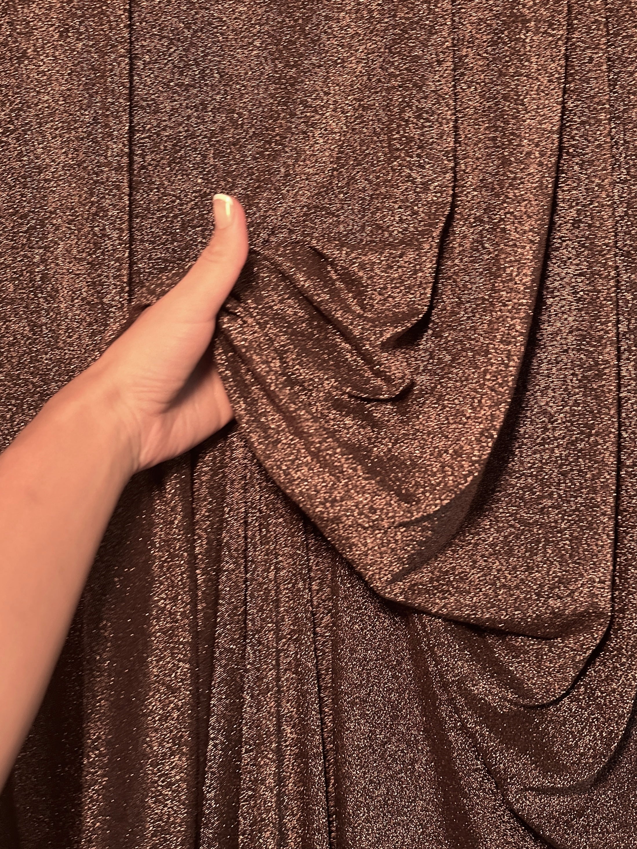 Bronze Copper Spandex Lurex Knit - Image 4