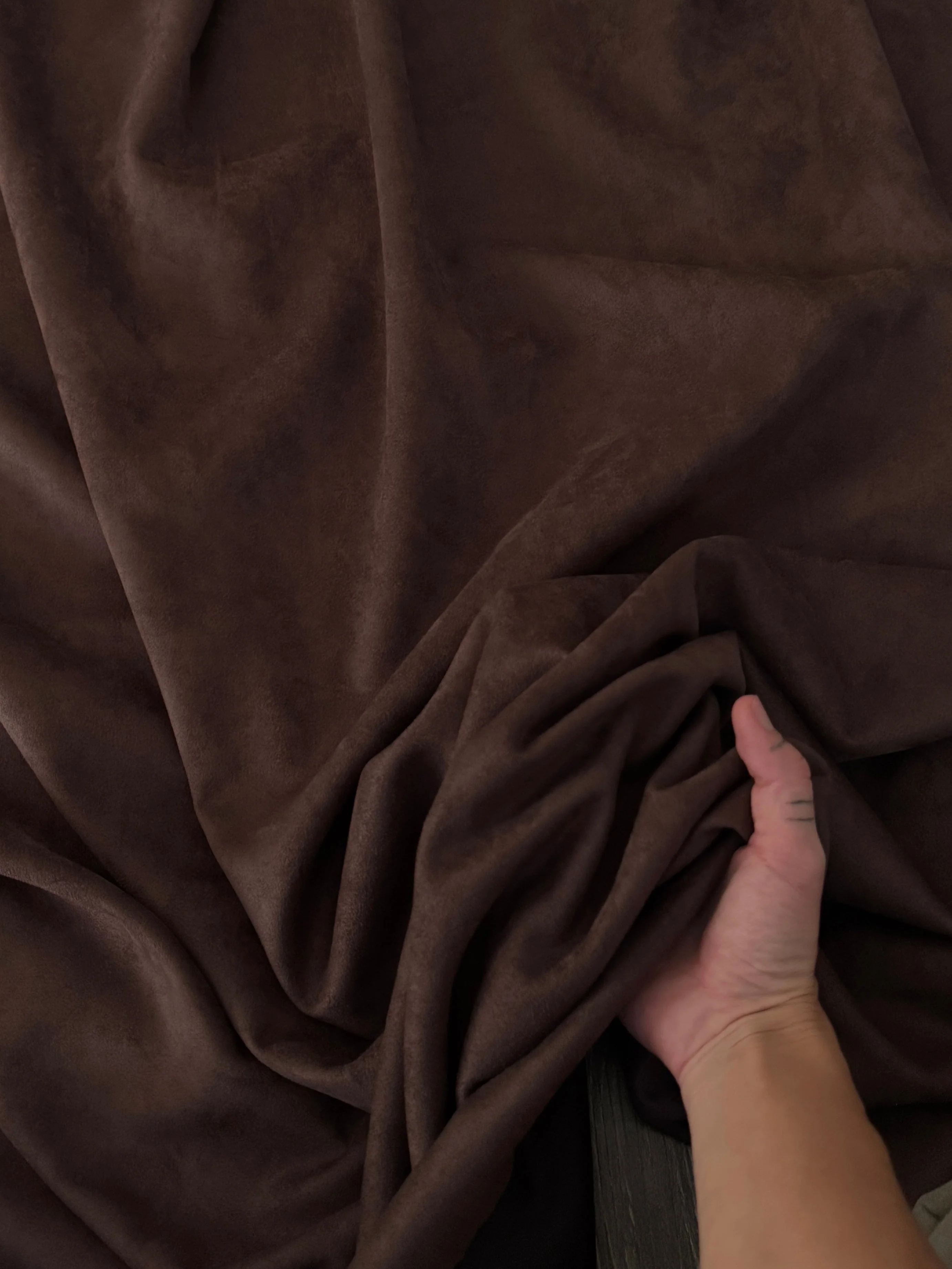 Brown Chocolate Stretch Apparel Techno Suede - Image 6