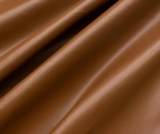 Brown Cognac 2 Way Stretch Faux Leather