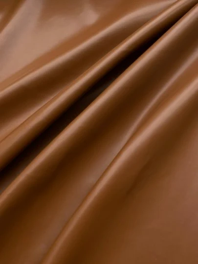 Brown Cognac 2 Way Stretch Faux Leather - Image 2