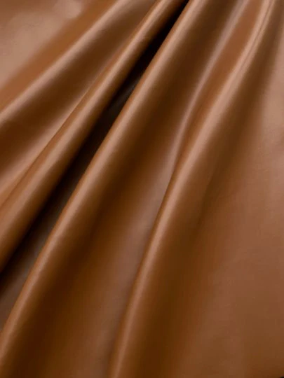 Brown Cognac 2 Way Stretch Faux Leather - Image 4