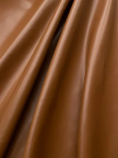 Brown Cognac 2 Way Stretch Faux Leather - Image 5
