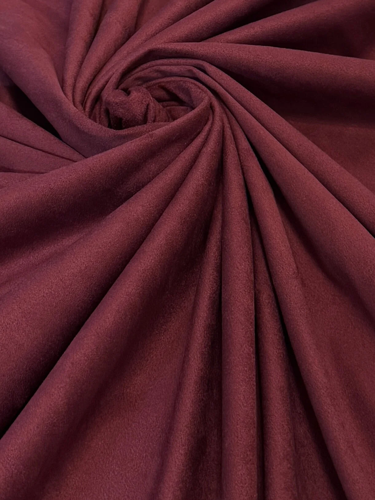 Burgundy 4 Way Stretch Buttery Soft Techno Suede - Image 3