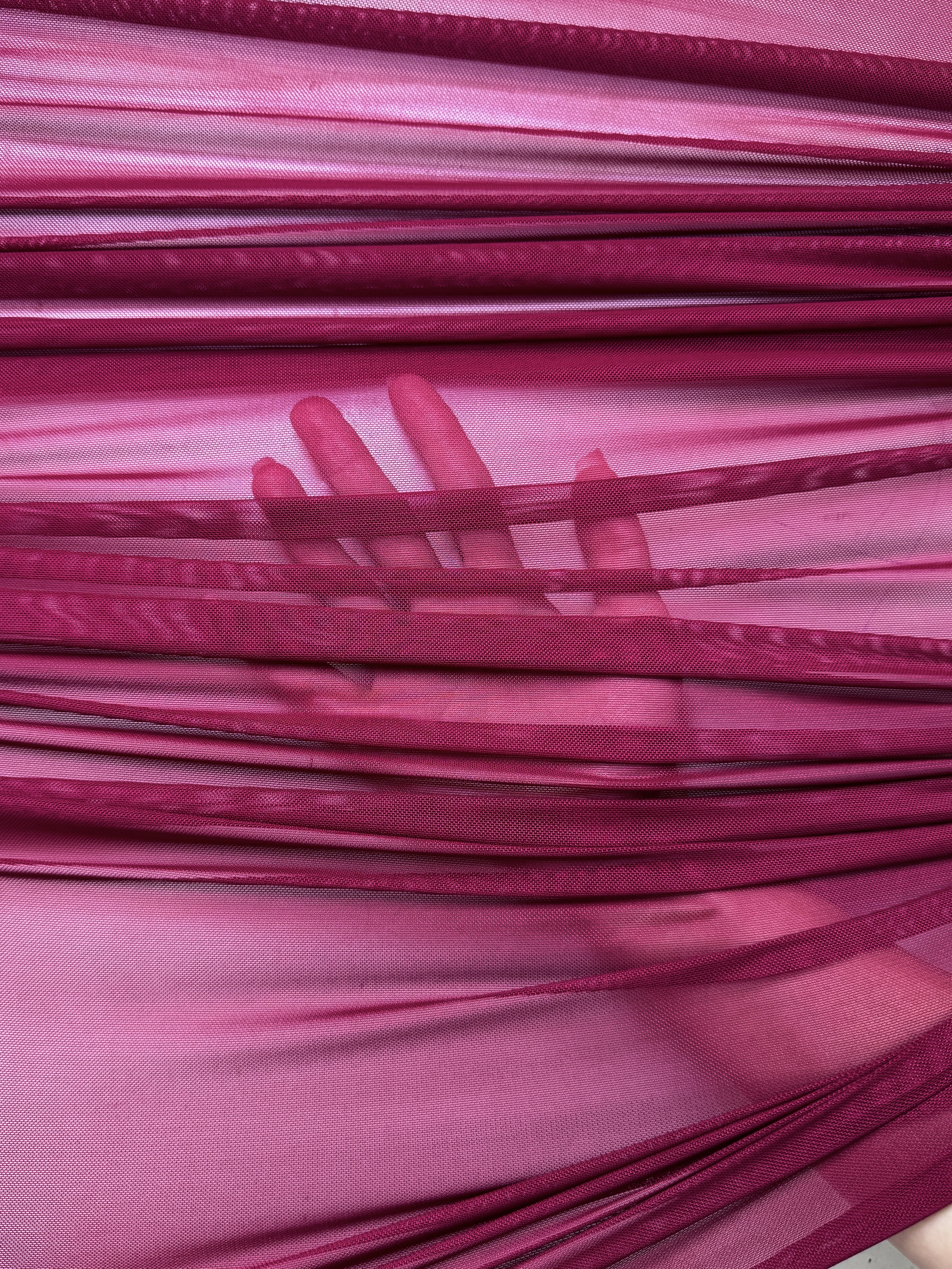 Burgundy 4 Way Stretch Power Mesh