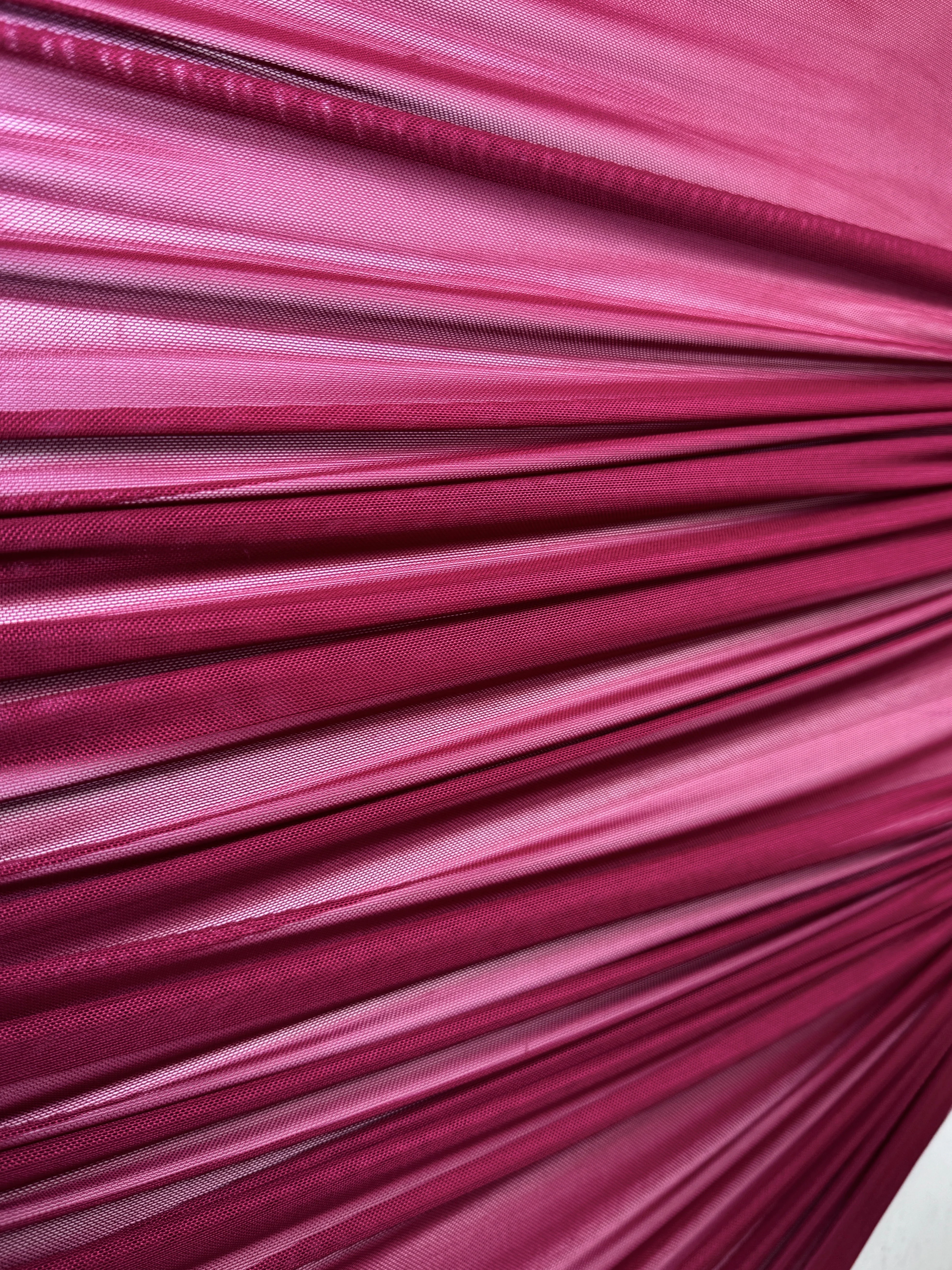Burgundy 4 Way Stretch Power Mesh - Image 4