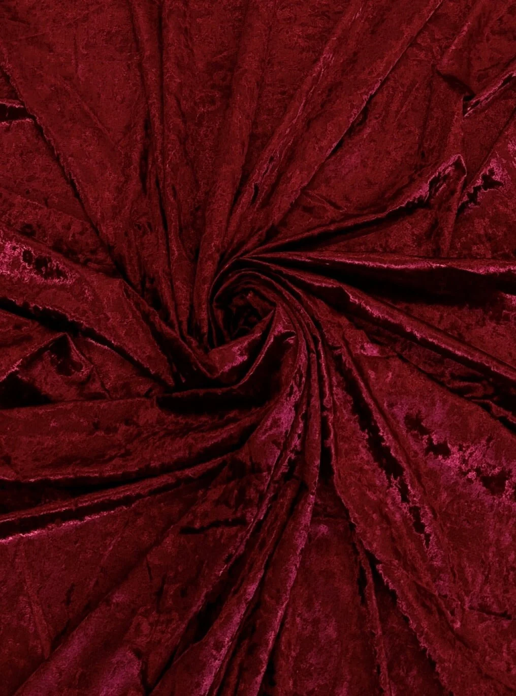 Burgundy Stretch Crushed Velvet - Image 4