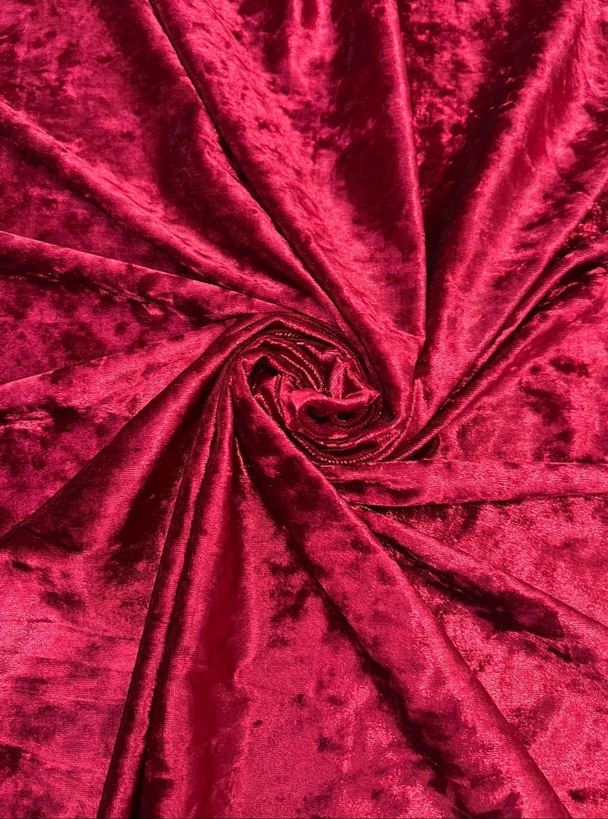 Burgundy Stretch Crushed Velvet - Image 11