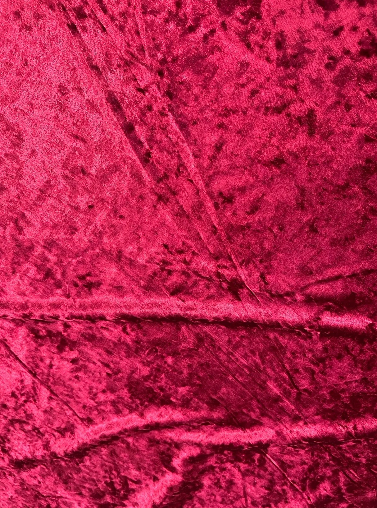 Burgundy Stretch Crushed Velvet - Image 5