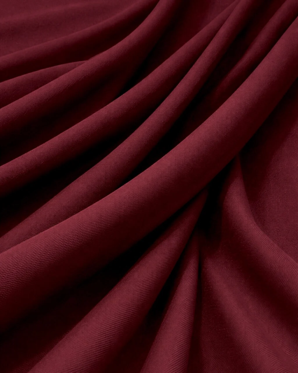 Burgundy Denim Look Stretch Twill - Image 3