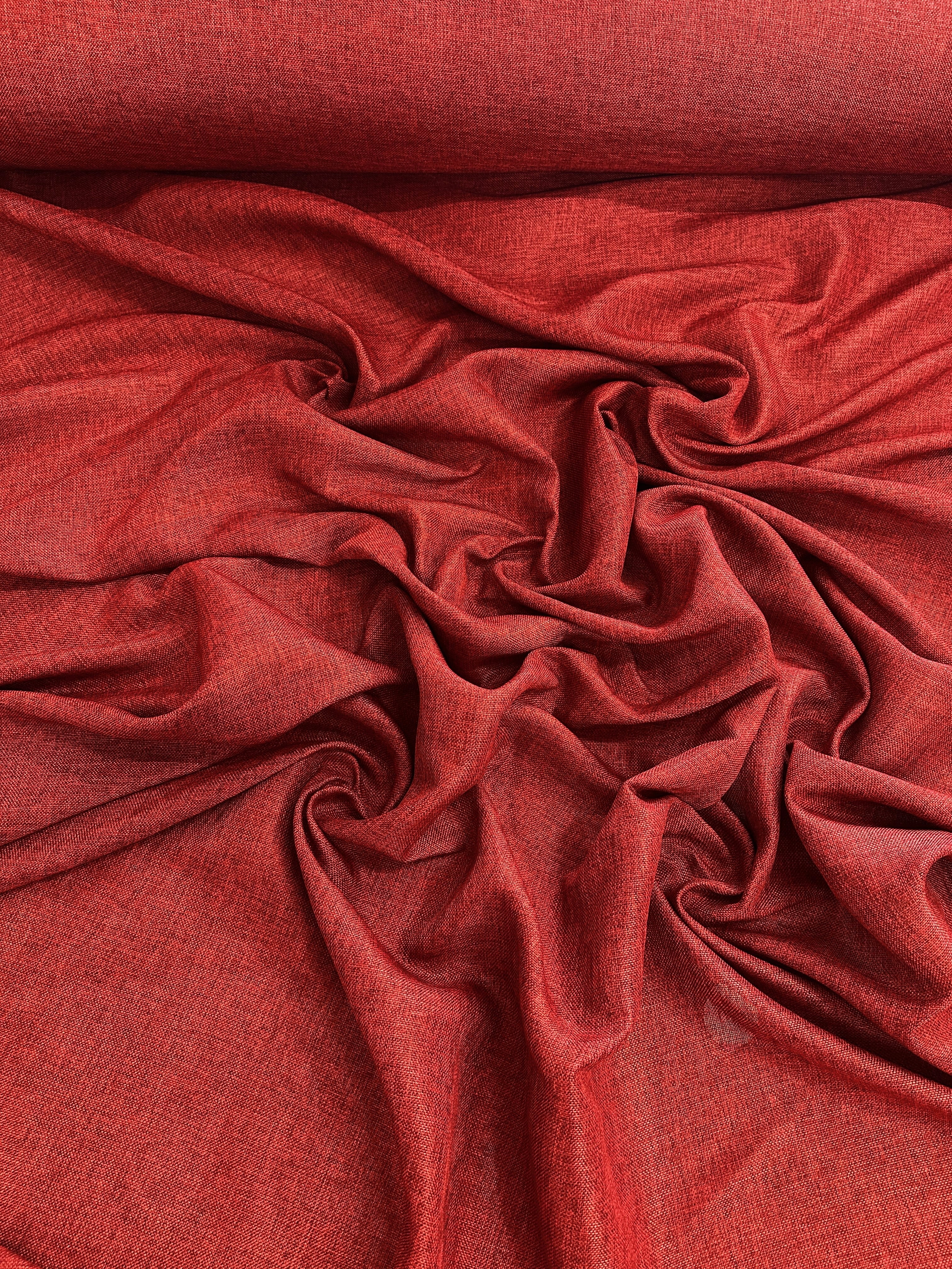 Burgundy Faux Linen - Image 2