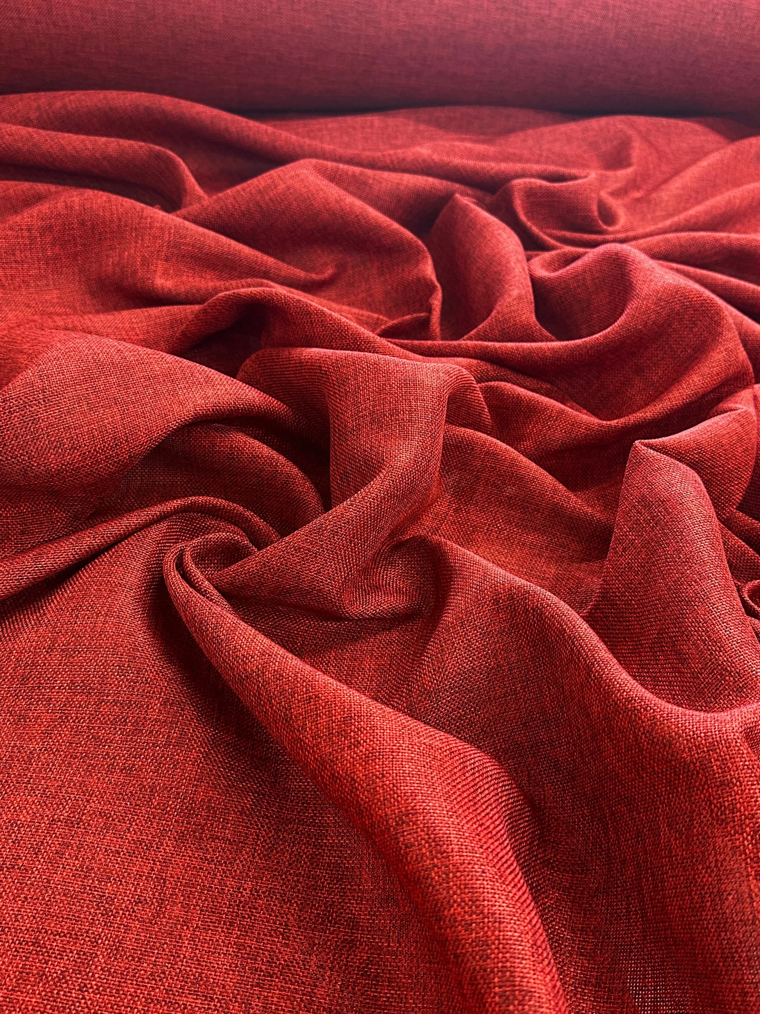 Burgundy Faux Linen - Image 4