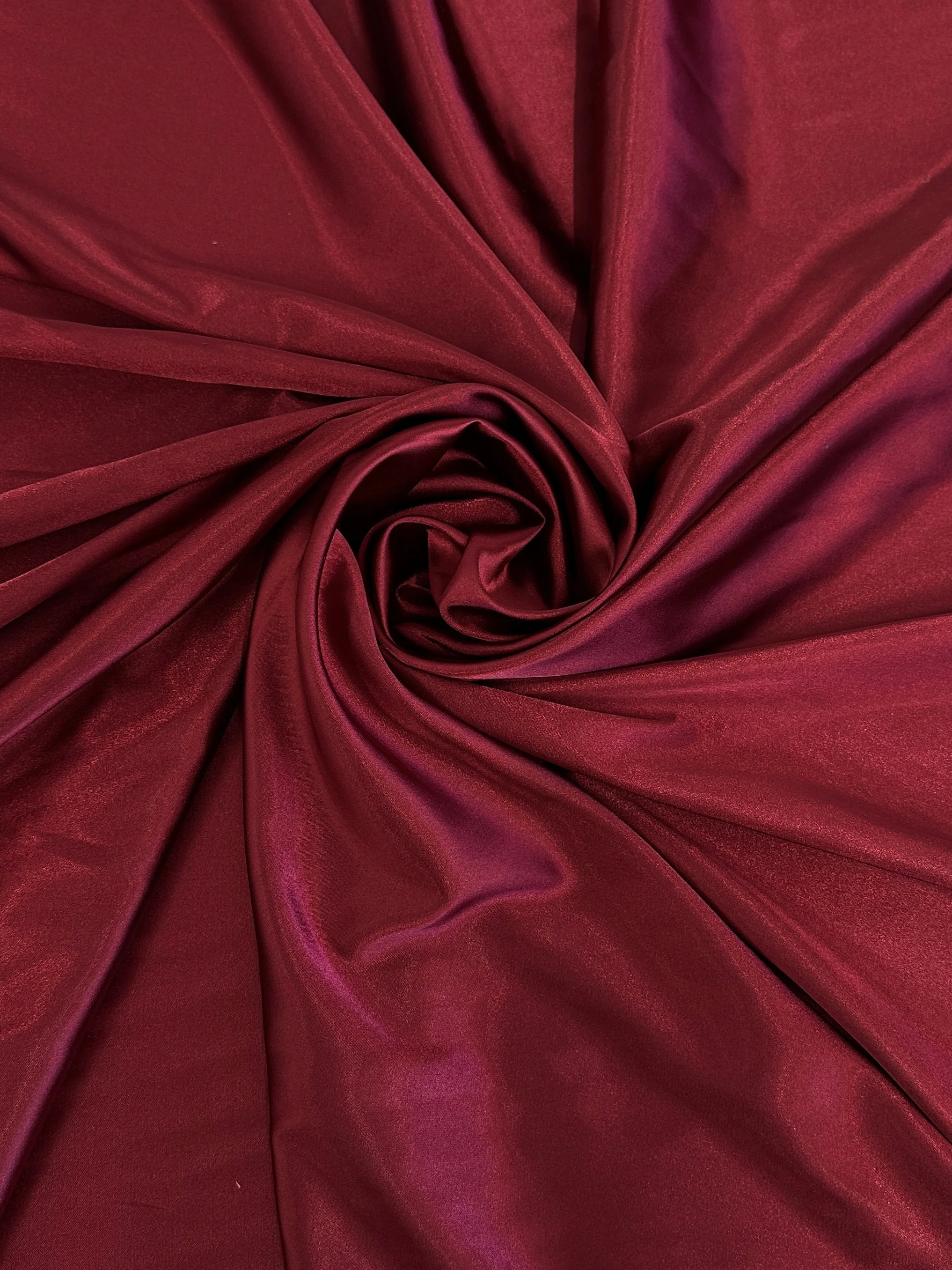 Burgundy Luxury Silky Stretch Satin