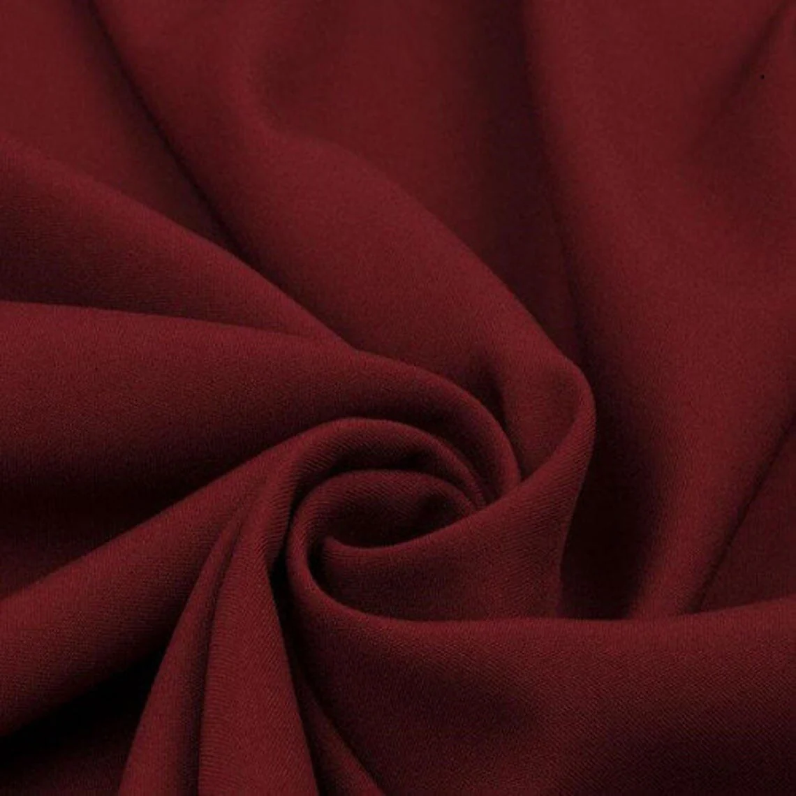 Burgundy Poly Poplin - Image 4