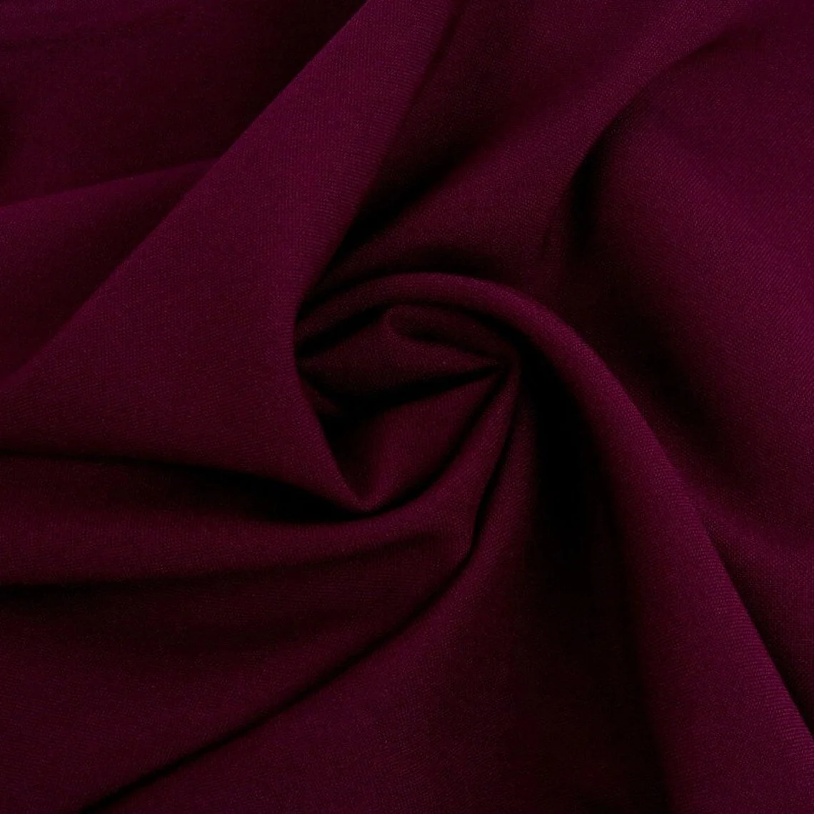 Burgundy Poly Poplin - Image 5