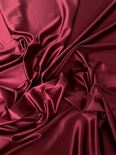 Burgundy Shiny Nylon Spandex - Image 4