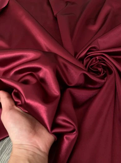 Burgundy Shiny Nylon Spandex - Image 5