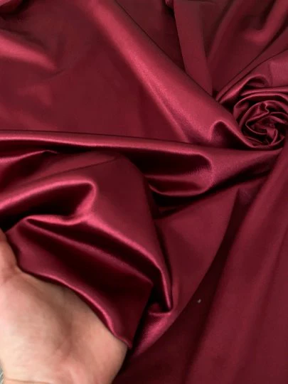 Burgundy Shiny Nylon Spandex - Image 7
