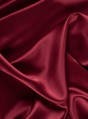 Burgundy Silky Stretch Satin - Image 3