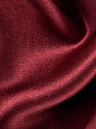 Burgundy Silky Stretch Satin - Image 4