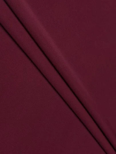 Burgundy Stretch Crepe - Image 3